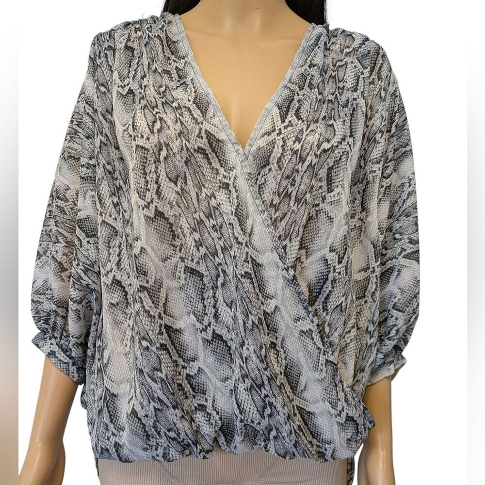Lovestitch Snakeskin Blouse Women's Size Small